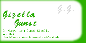 gizella gunst business card